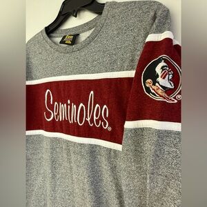 Florida State University Seminoles sweatshirt is branded by Little King